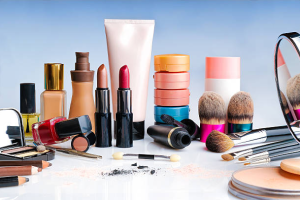 makeup-set-on-table-front-view